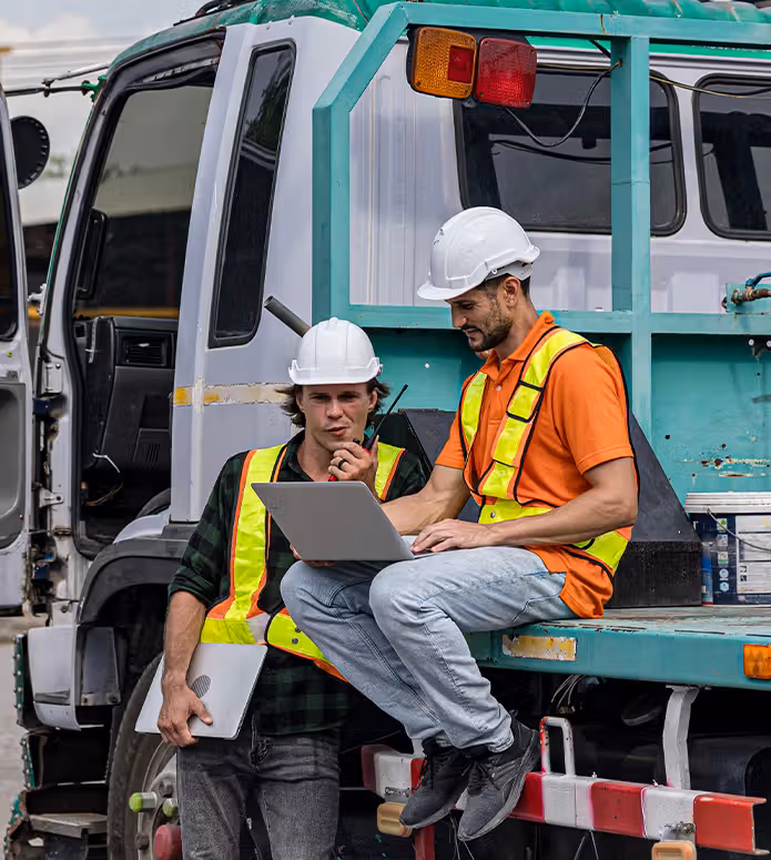 navigate-road-haulage-workers-on-laptop